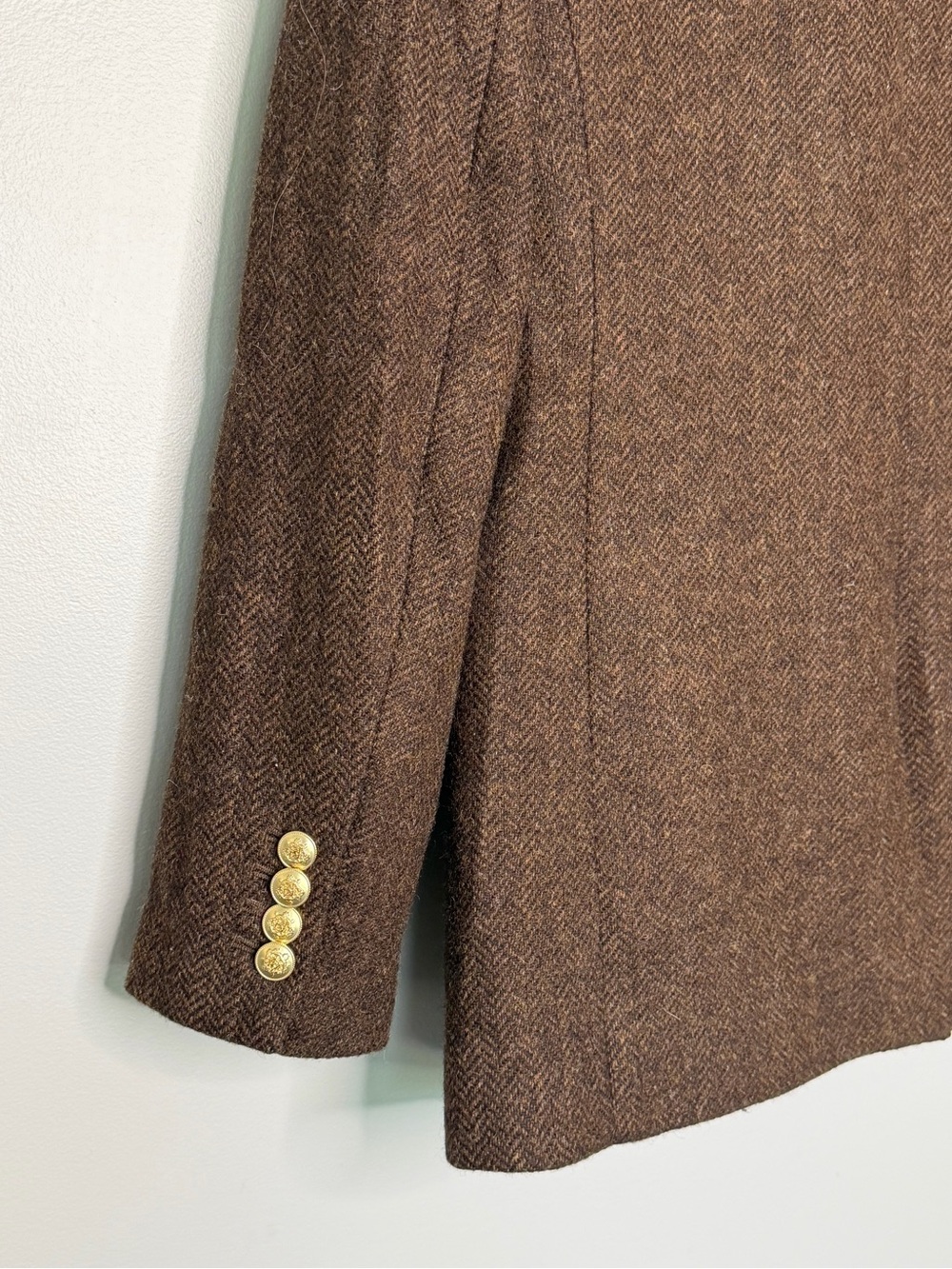 J. Crew Willa 100% Wool Tweed Herringbone Single Breasted Blazer Women’s Size 6 - Picture 6 of 9
